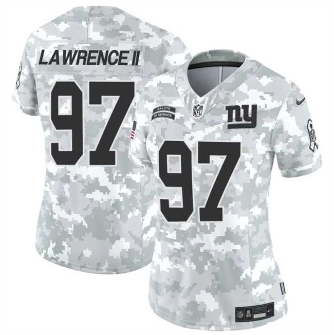 Womens New York Giants #97 Dexter Lawrence II 2024 F.U.S.E Arctic Camo Salute To Service Limited Stitched Jersey Dzhi->new york giants->NFL Jersey